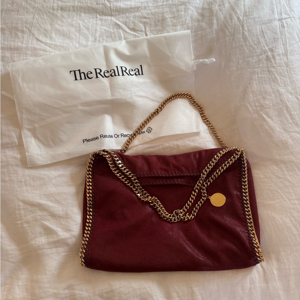 Stella McCartney Burgundy Falabella Tote Bag